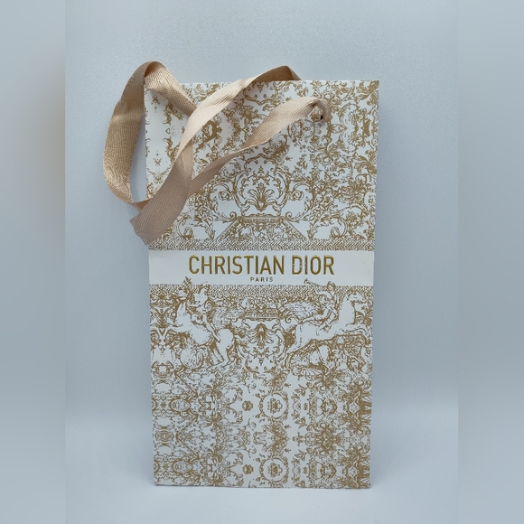 Dior Other - Christian Dior Gold Toile de Jouy Gift Bag Holiday Luxury Boutique Packaging